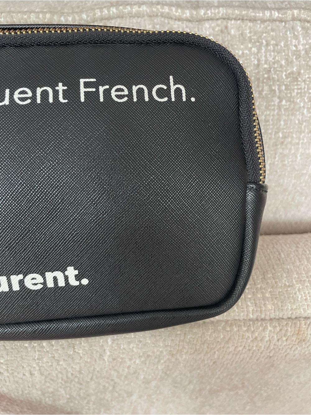 Black Crossbody Belt Bag I Speak Fluent French Fashion NWT Boutique Giftable - Picture 11 of 16
